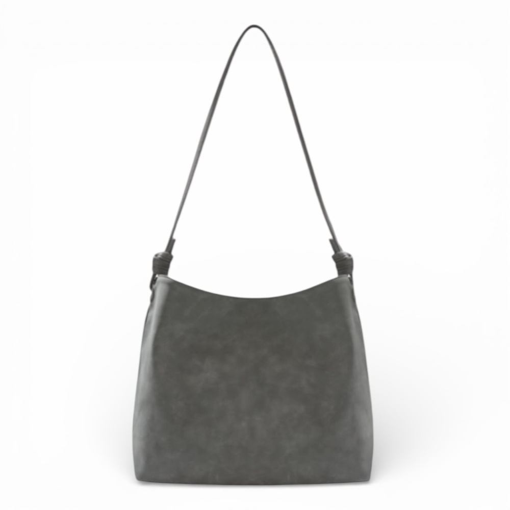 8 Other Reasons Suedette Betsy Slouch Tote - In Stone Gray New